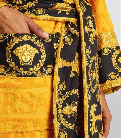 harrods versace robe|Womens Versace gold Baroque Robe .